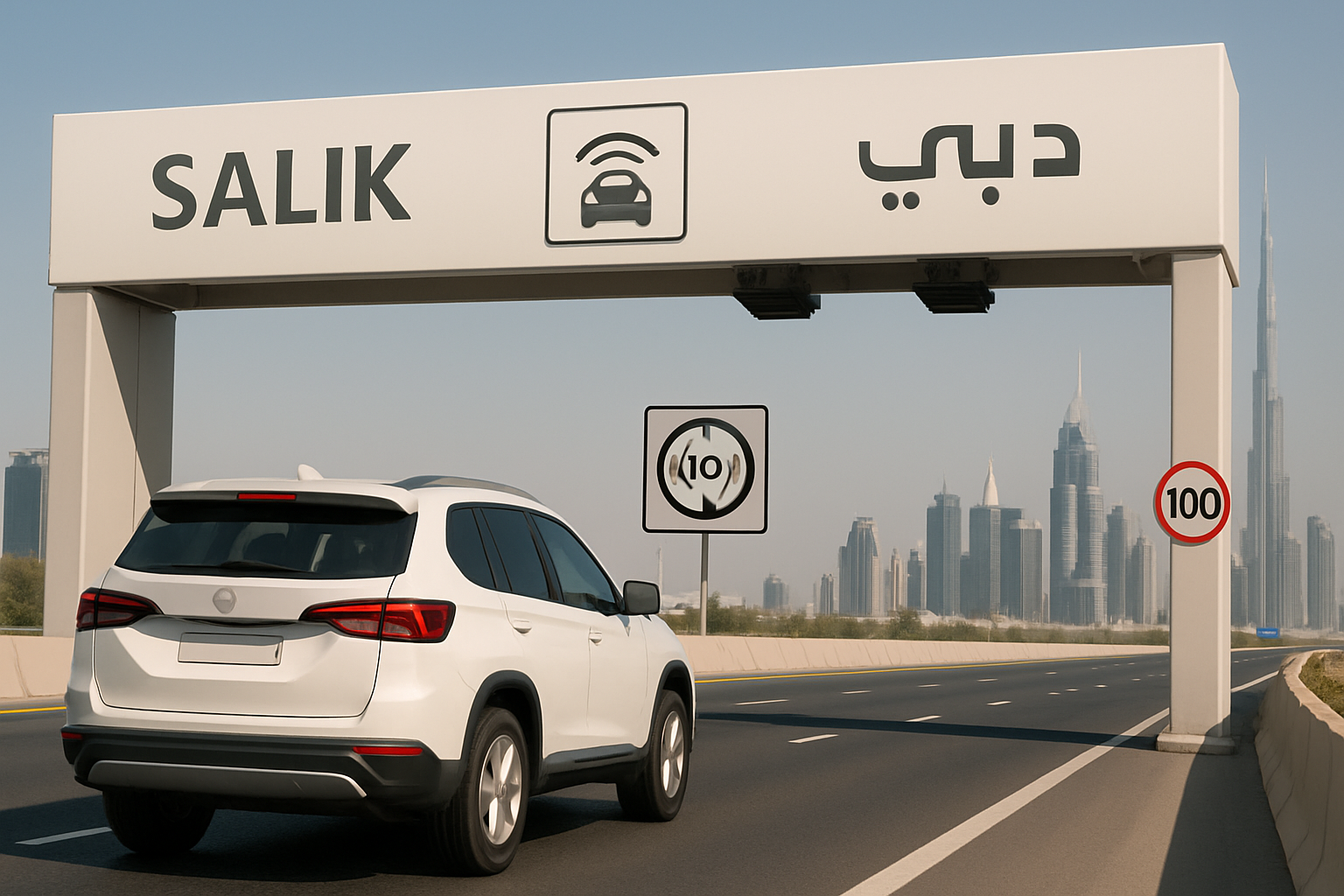Automated toll collection system in Dubai