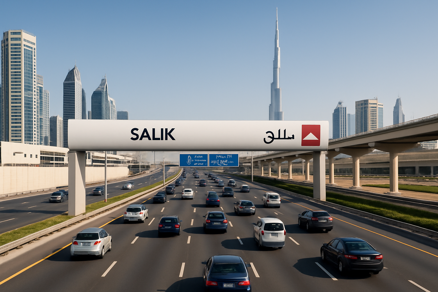 Smooth traffic flow on Dubai toll roads